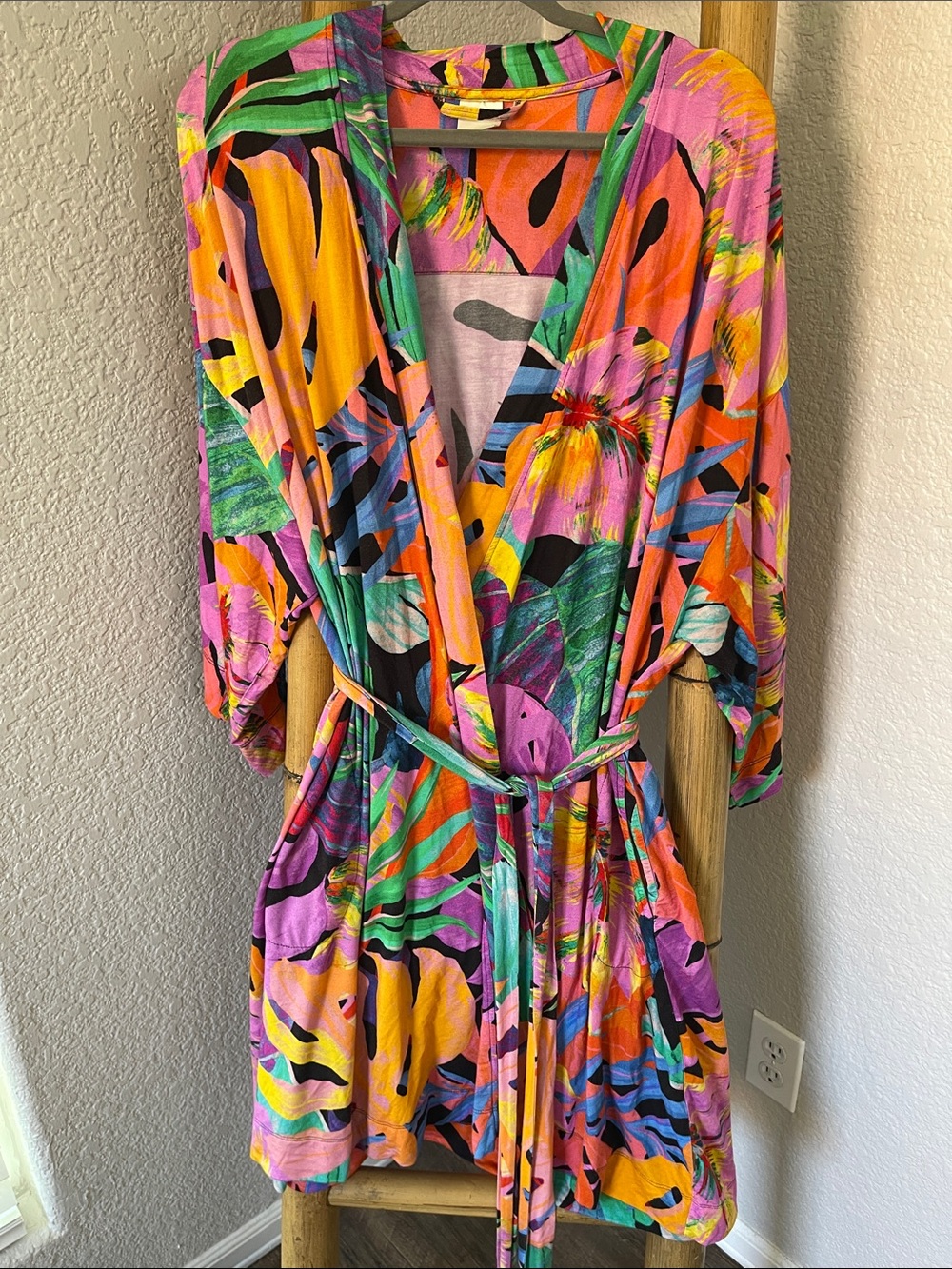 Soma Tropical Cool Night Kimono Robe Wrap Dress 🌺 - Picture 2 of 12